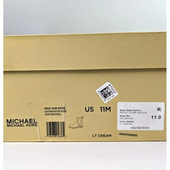 Michael Kors Women's Ridley Cream Studded Chelsea Booties Size 11 (MSRP $225) - Picture 12 of 12
